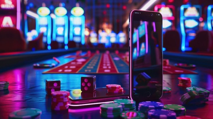 Dealer membagikan kartu dalam permainan baccarat live