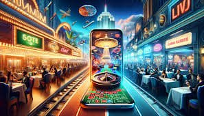 Tampilan permainan live dealer dengan studio multi-kamera